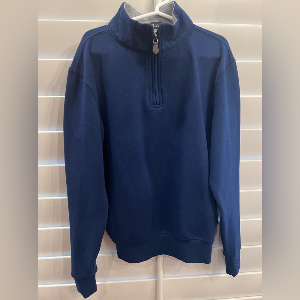 Southern Point navy pullover, euc, size small (like an 8)